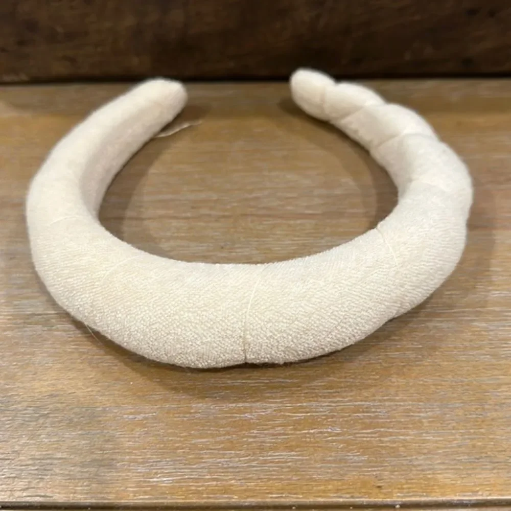 Anthropologie Terry Headband Sable Ivory
